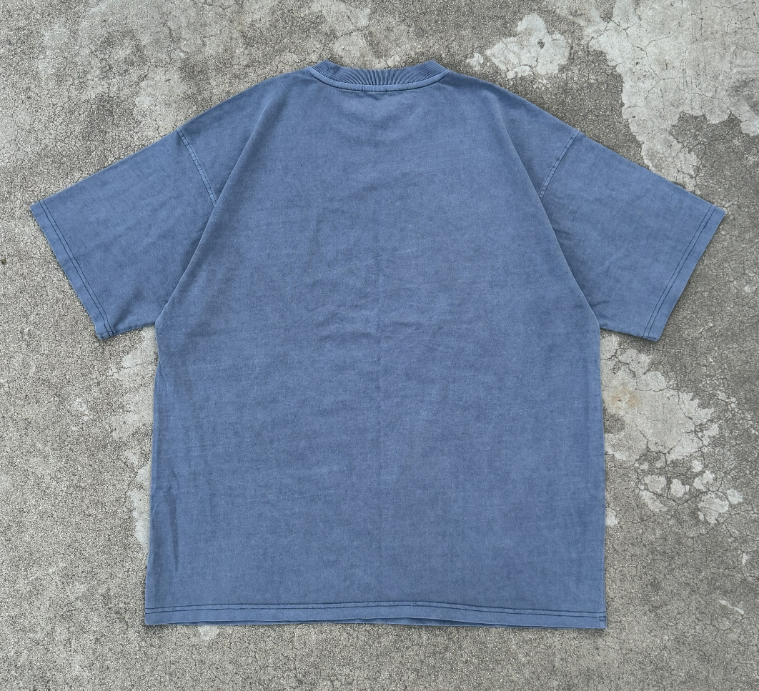 OVERSIZED "RELENTLESS AMBITION" T-SHIRT- BLUE
