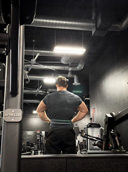 "WINGPRESSION" Compression Tee- Grey