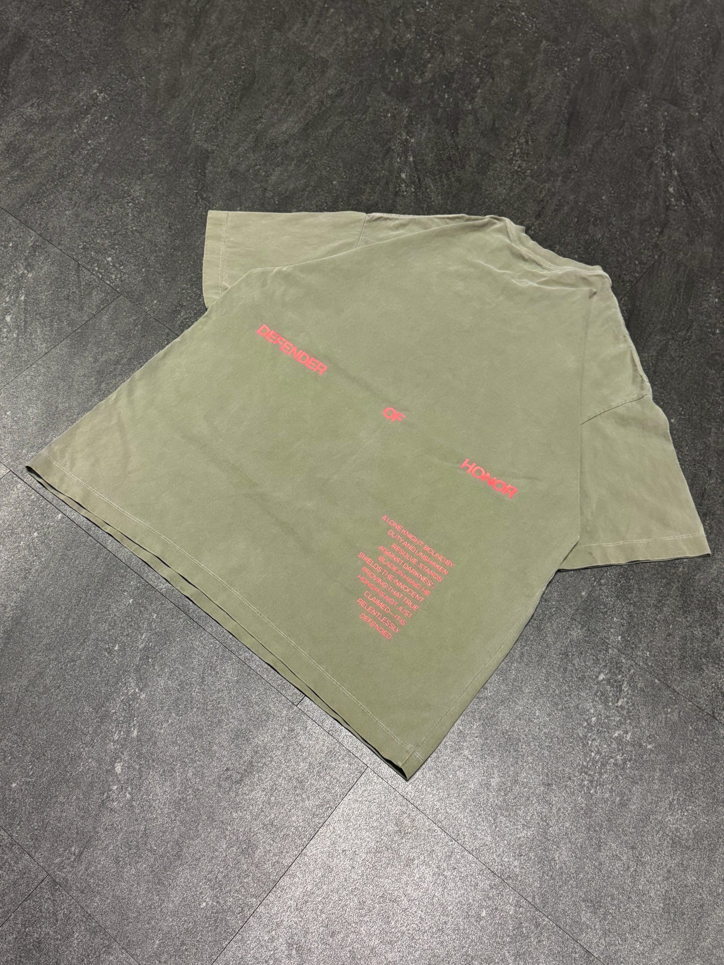 OVERSIZED "VANGUARD" T-SHIRT - COMBAT GREEN