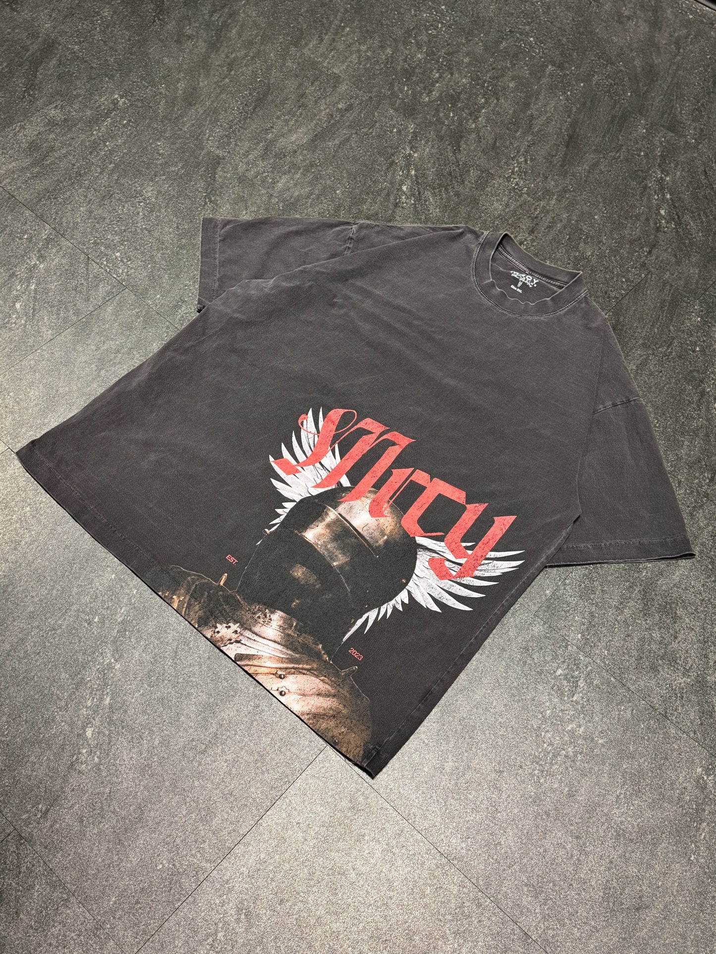 OVERSIZED "VANGUARD" T-SHIRT - OBSIDIAN BLACK