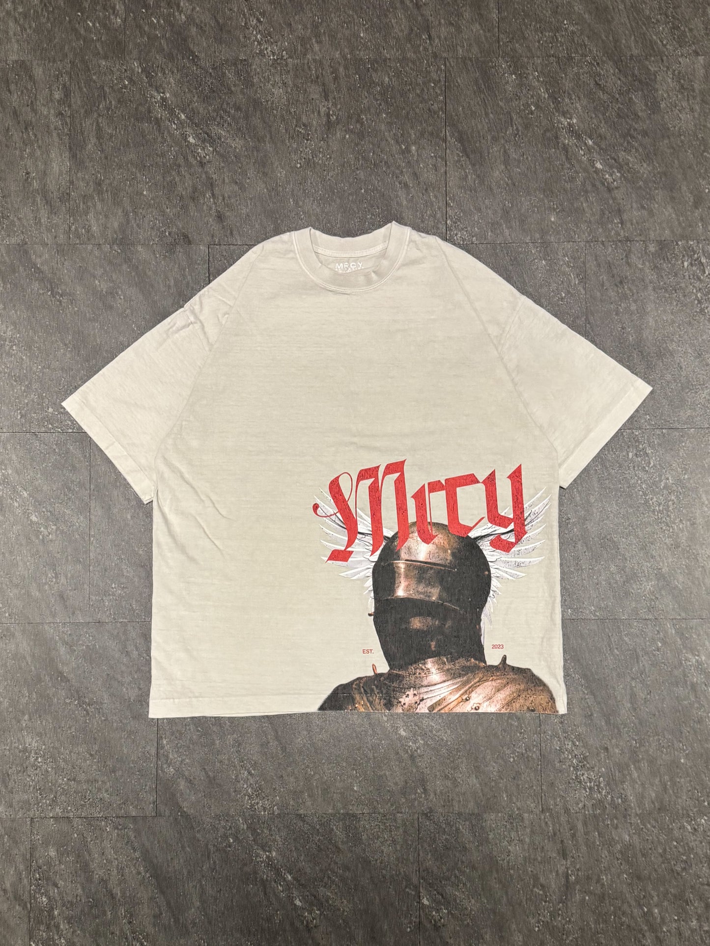OVERSIZED "VANGUARD" T-SHIRT - BONE WHITE