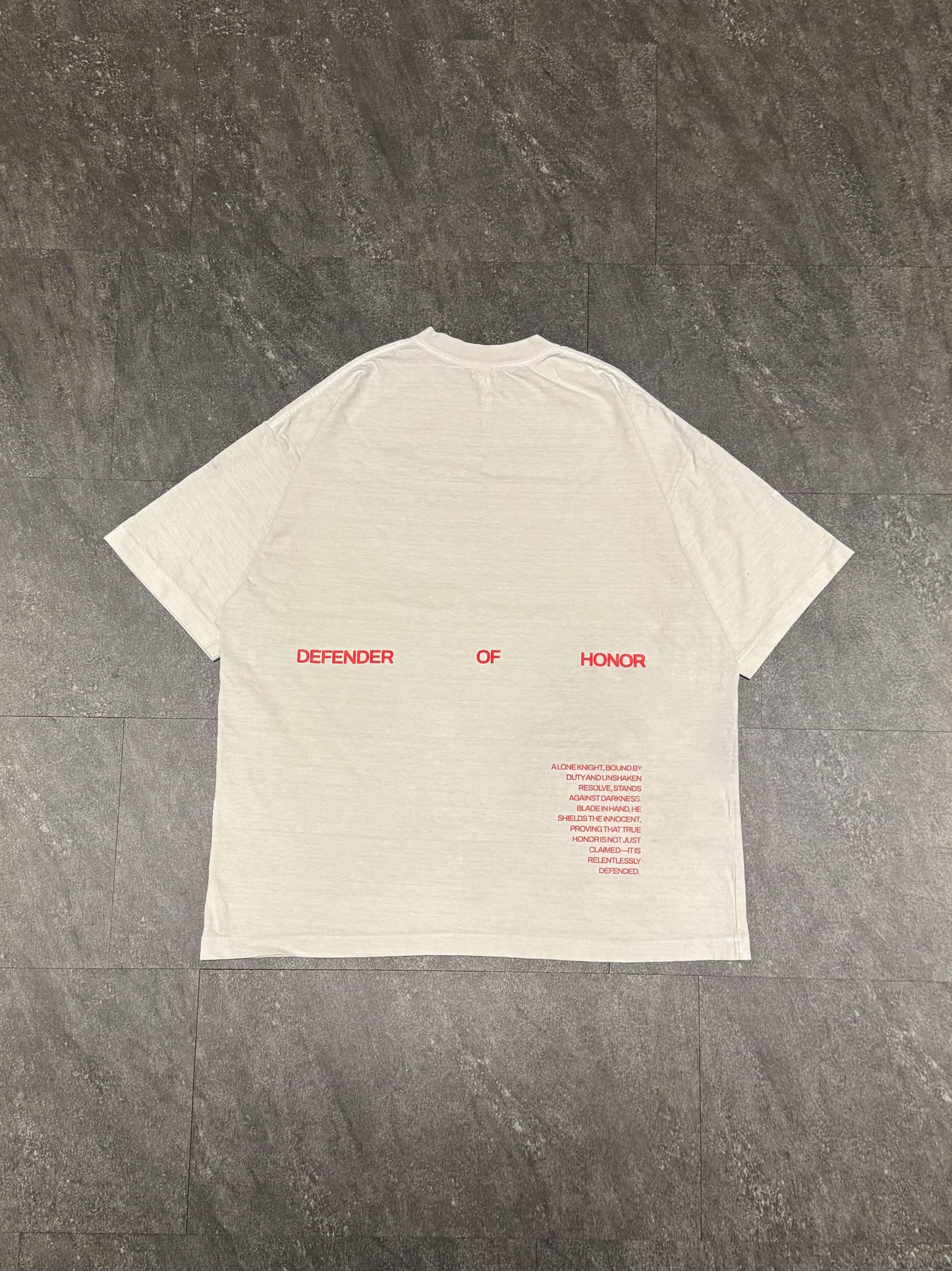 OVERSIZED "VANGUARD" T-SHIRT - BONE WHITE