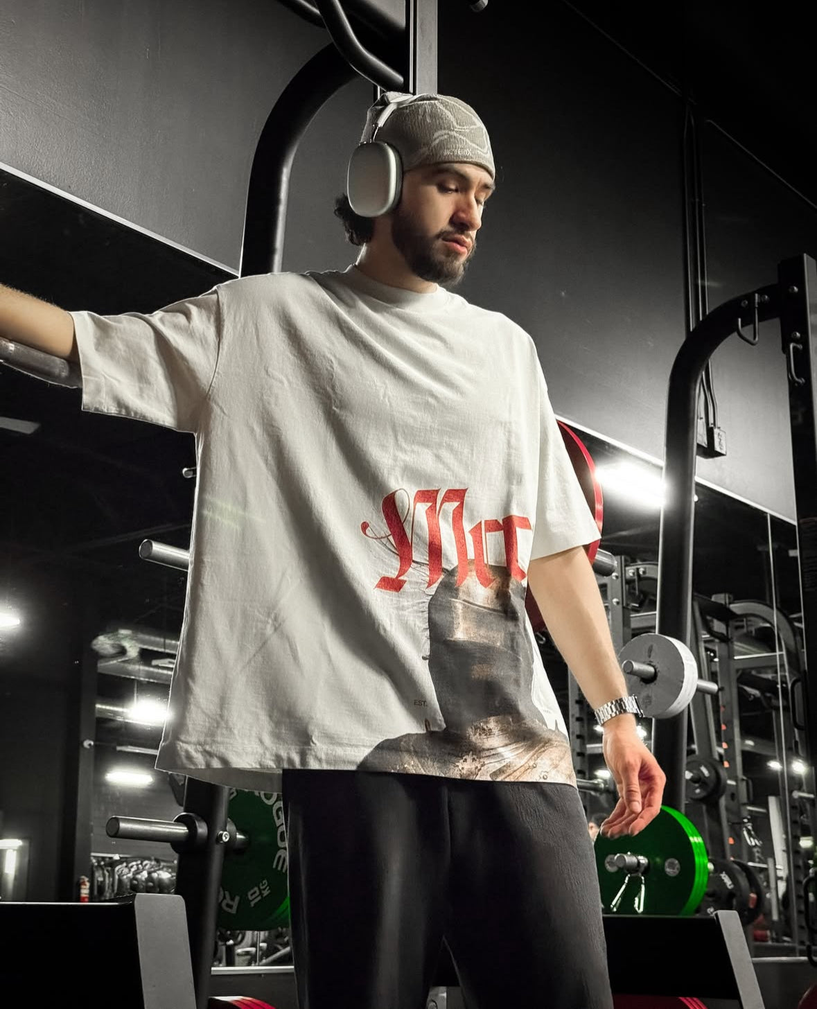 OVERSIZED "VANGUARD" T-SHIRT - BONE WHITE
