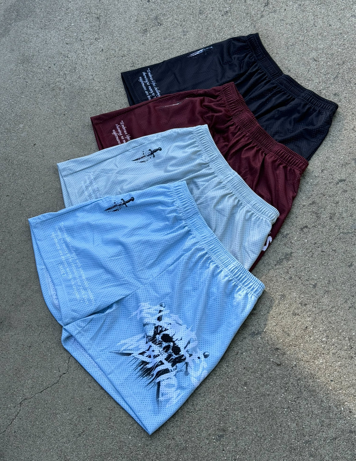 VENTED "RA1" MID-THIGH CUT SHORTS- GREEN