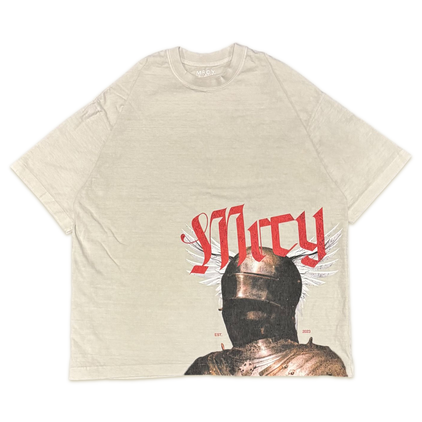 OVERSIZED "VANGUARD" T-SHIRT - BONE WHITE
