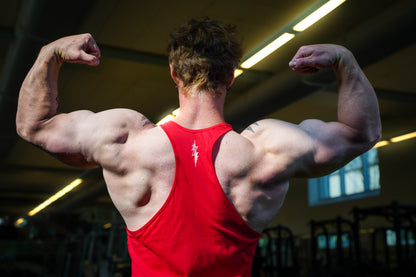 FITTED FERAL "SAVAGE" STRINGER- RED